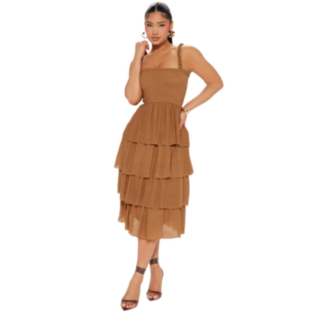 Smocked Layered Dress